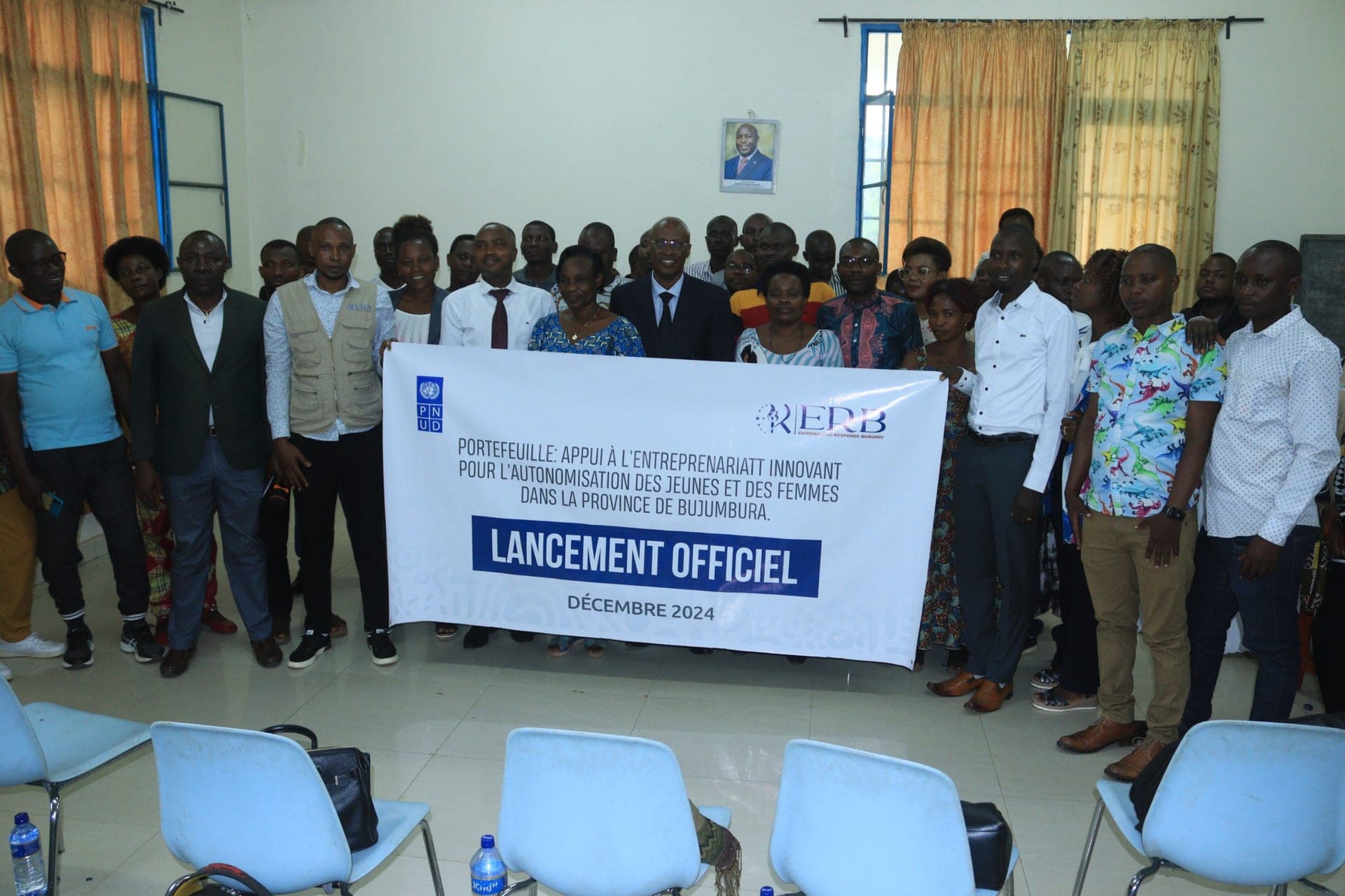 Participants at the official launch of the UNDP and ERB entrepreneurship programme in Bujumbura, December 2024